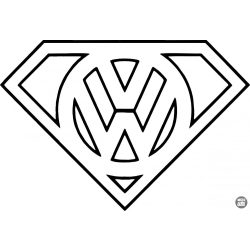 VW Superman matrica