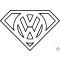 VW Superman matrica