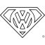VW Superman matrica