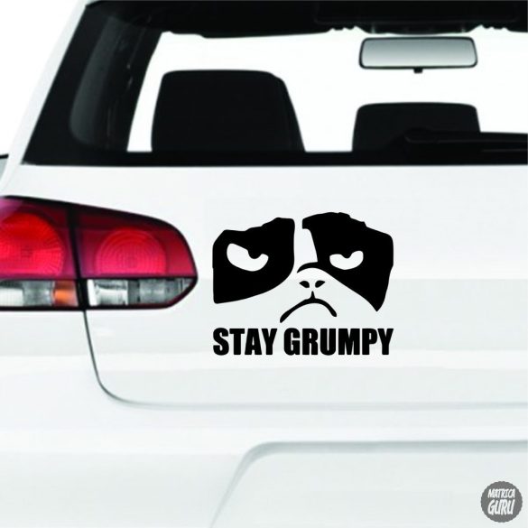 Stay Grumpy Macska matrica